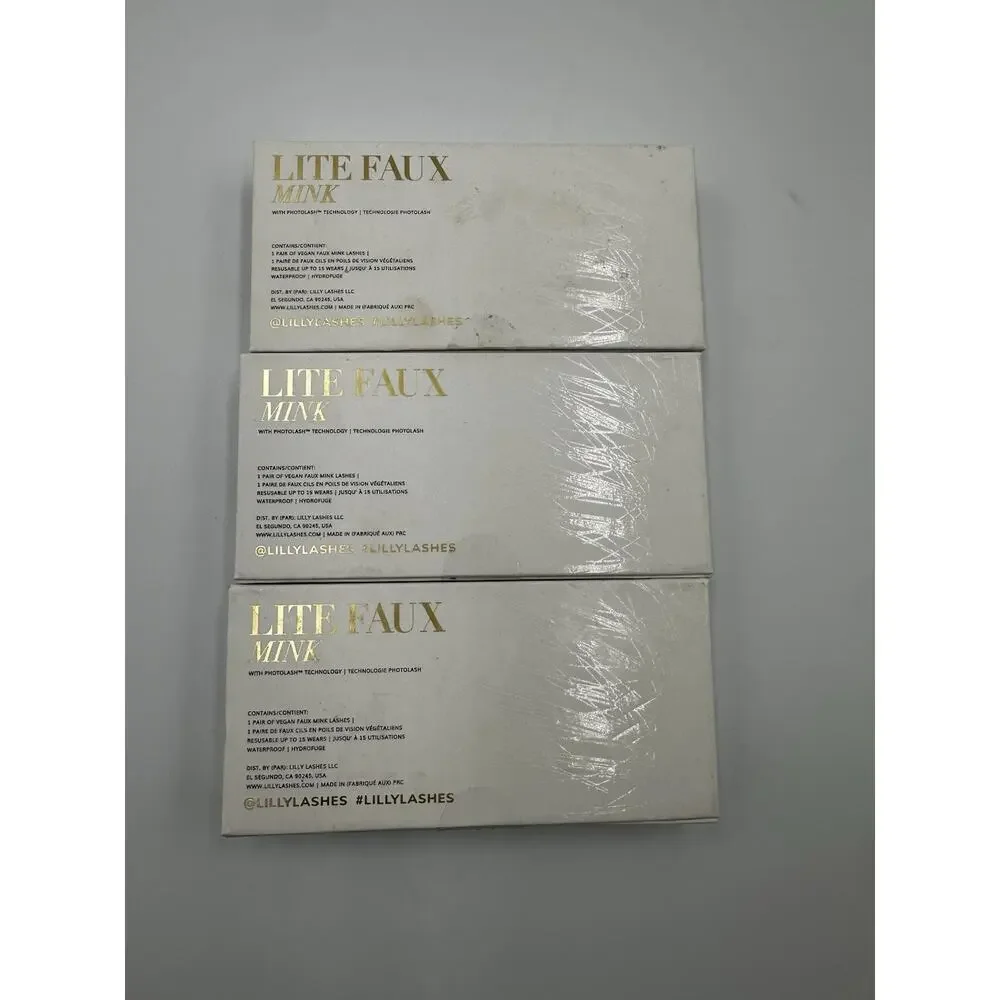 EyeLash Bundle- 3 pairs| Faux Mink - “ROYALTY” - 100% Authentic Lilly Lashes